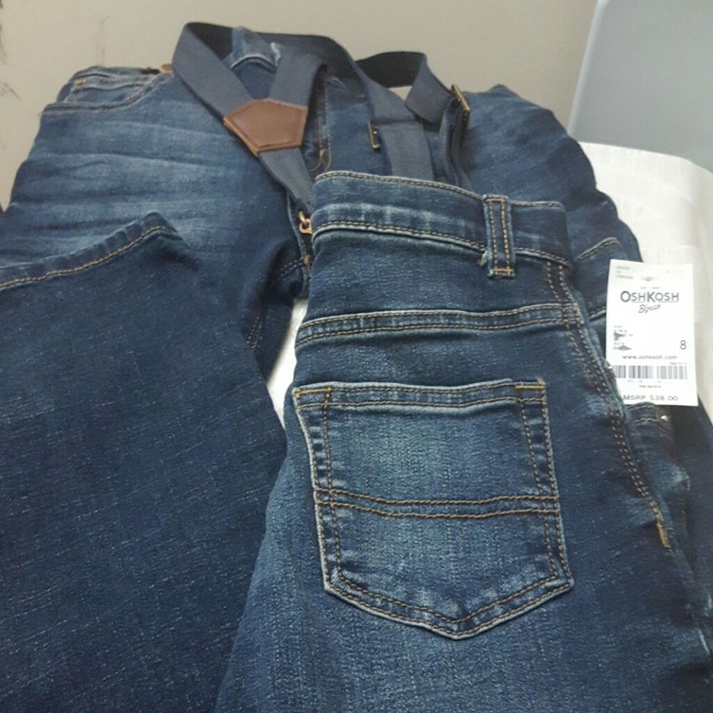 OSHKOSH jeans with suspenders